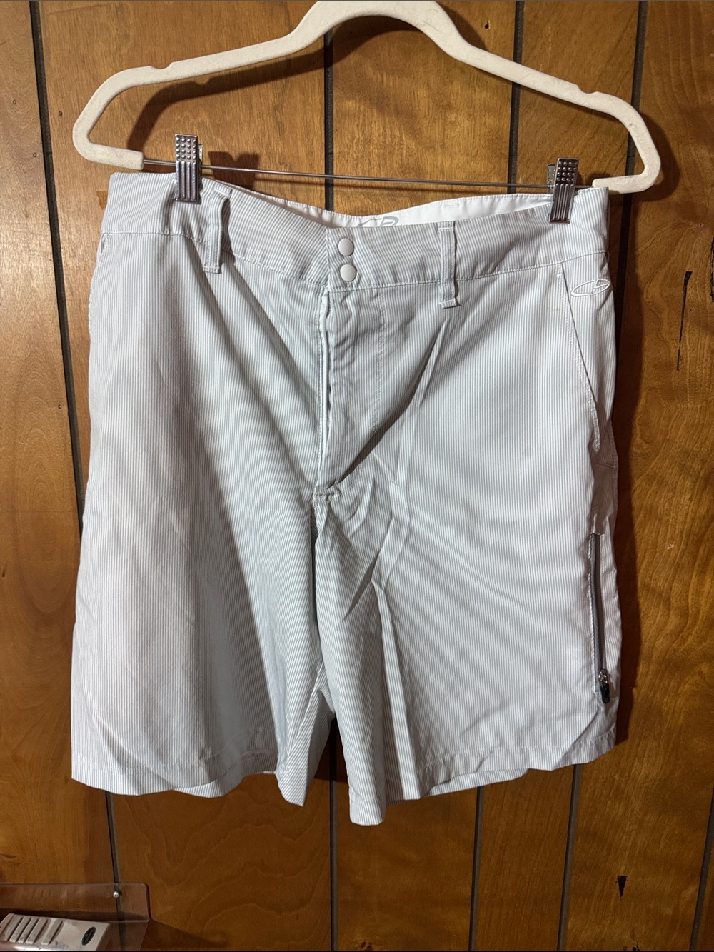 Champion Light Gray Men’s Flat Front Shorts